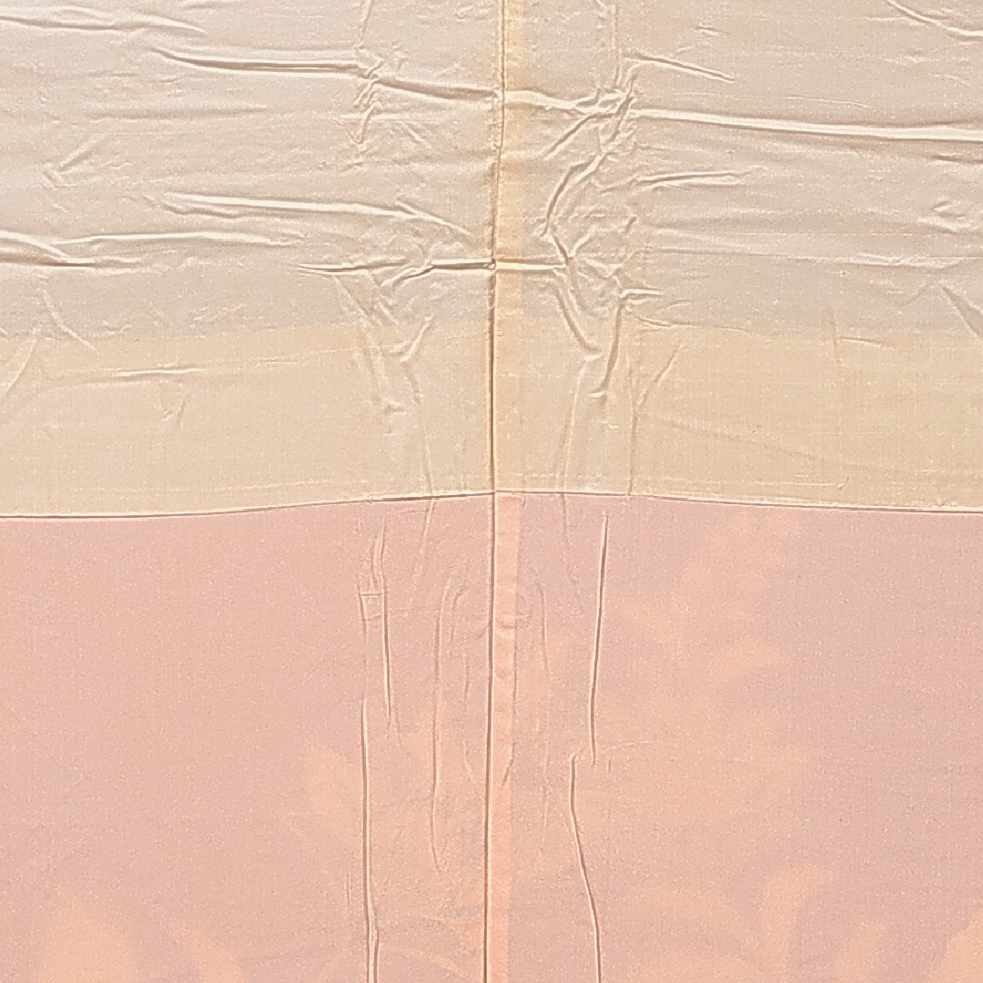 付下げ 袷 身丈156cm 裄丈63cm 正絹 Sランク インフォーマル バチ衿 Mサイズ 植物柄 赤系 RP 1218-15507