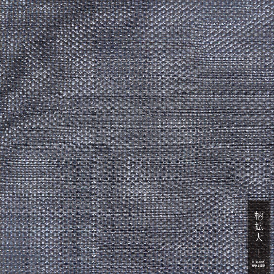 男着物 袷 身丈142cm 裄丈66cm 正絹 Aランク Mサイズ 棒衿 カジュアル 創作柄 茶系 1219-15238