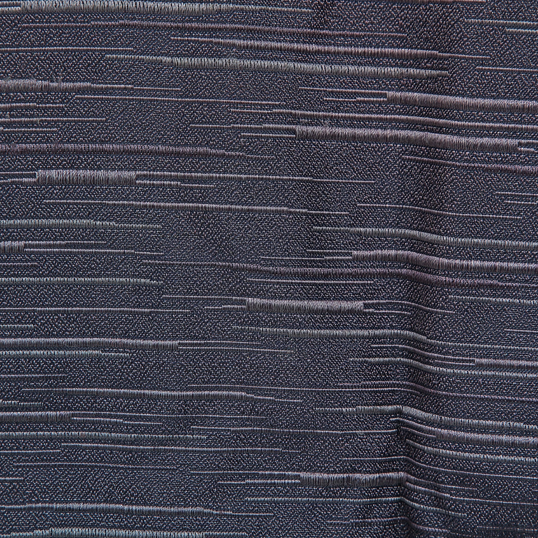 道行コート 洗える着物 袷 身丈84cm 裄丈64cm ポリエステル Cランク Mサイズ フォーマル ポケットあり 織り出し 抽象柄 紺系 1263-16866