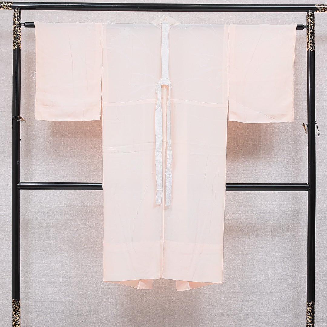 長襦袢 無双袖 身丈125cm 裄丈61cm 正絹 Sランク Mサイズ ピンク系 RP 1239-16688