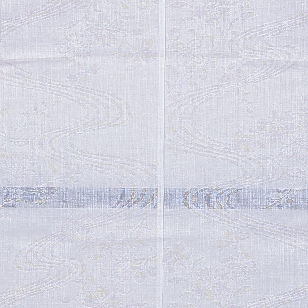 長襦袢 夏物 洗える着物 夏物 身丈131cm 裄丈64cm ポリエステル Cランク Lサイズ 古典柄 白系 1229-16708