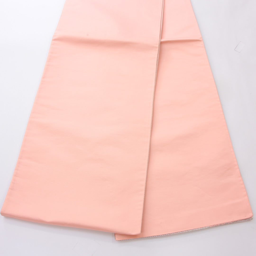 振袖用 袋帯 帯丈424cm 正絹 六通 桜 ピンク系 1243-02191