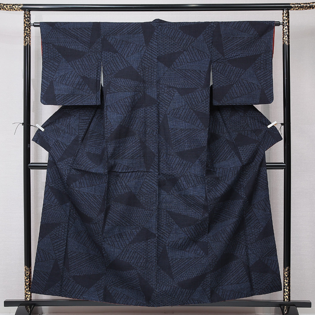 中古・リサイクル 紬】 袷 身丈158cm 裄丈61cm 正絹 Sランク M