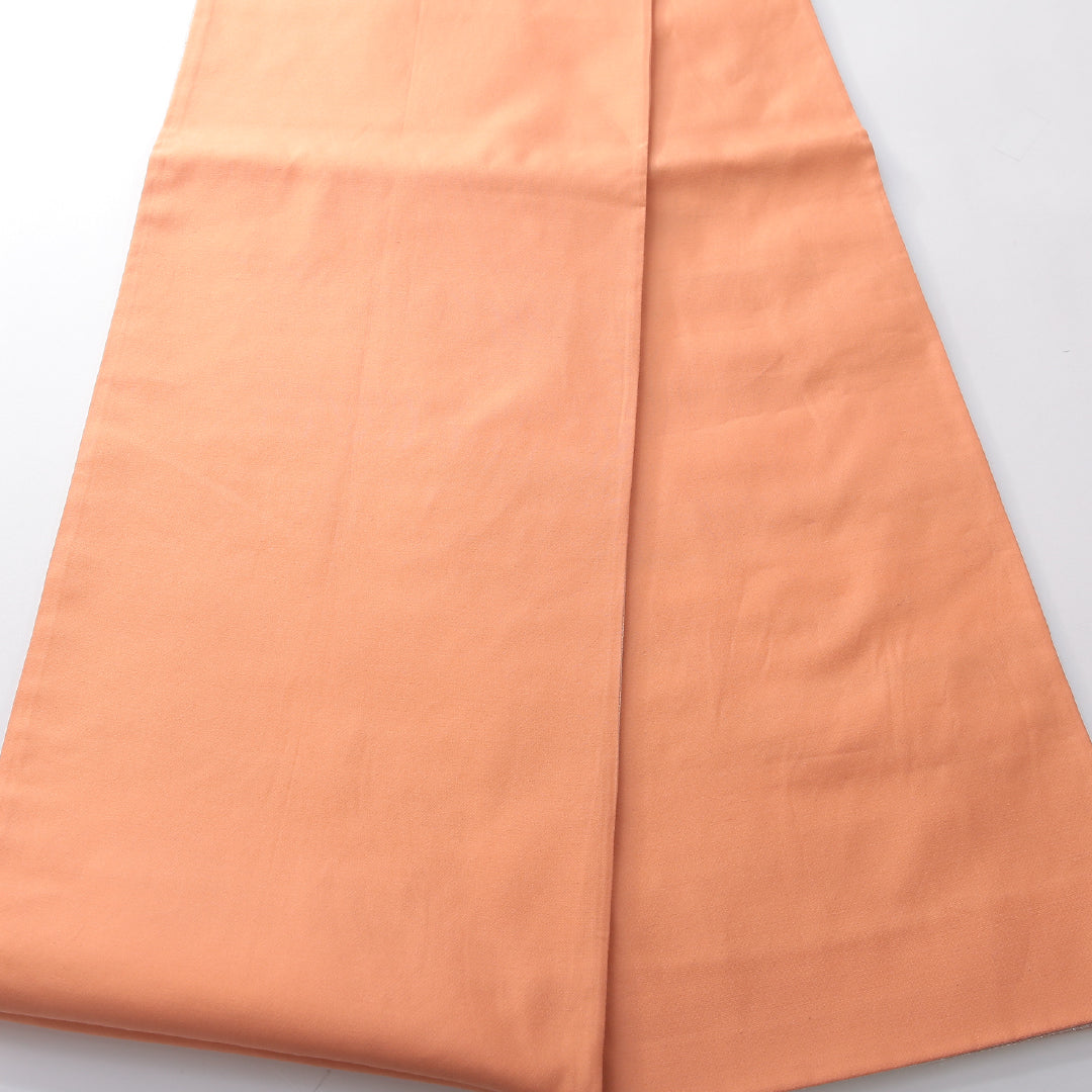 袋帯 帯丈432cm セミフォーマル 六通 Sランク 正絹 唐織 カトレヤ 朱系 1223-02125