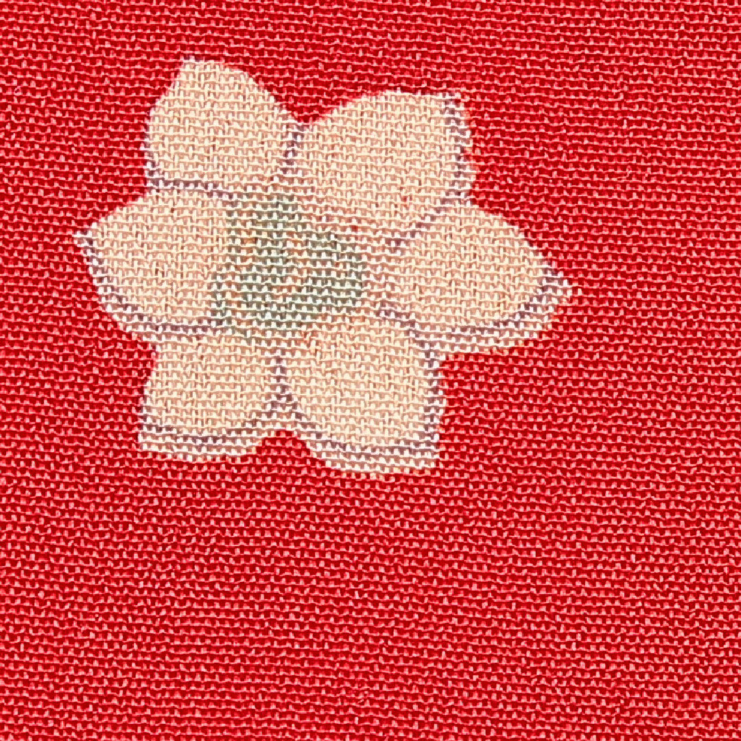 アンティーク 長襦袢 袷 身丈125cm 裄丈60cm 正絹 Aランク Mサイズ 花柄 赤系 RP 1239-15398