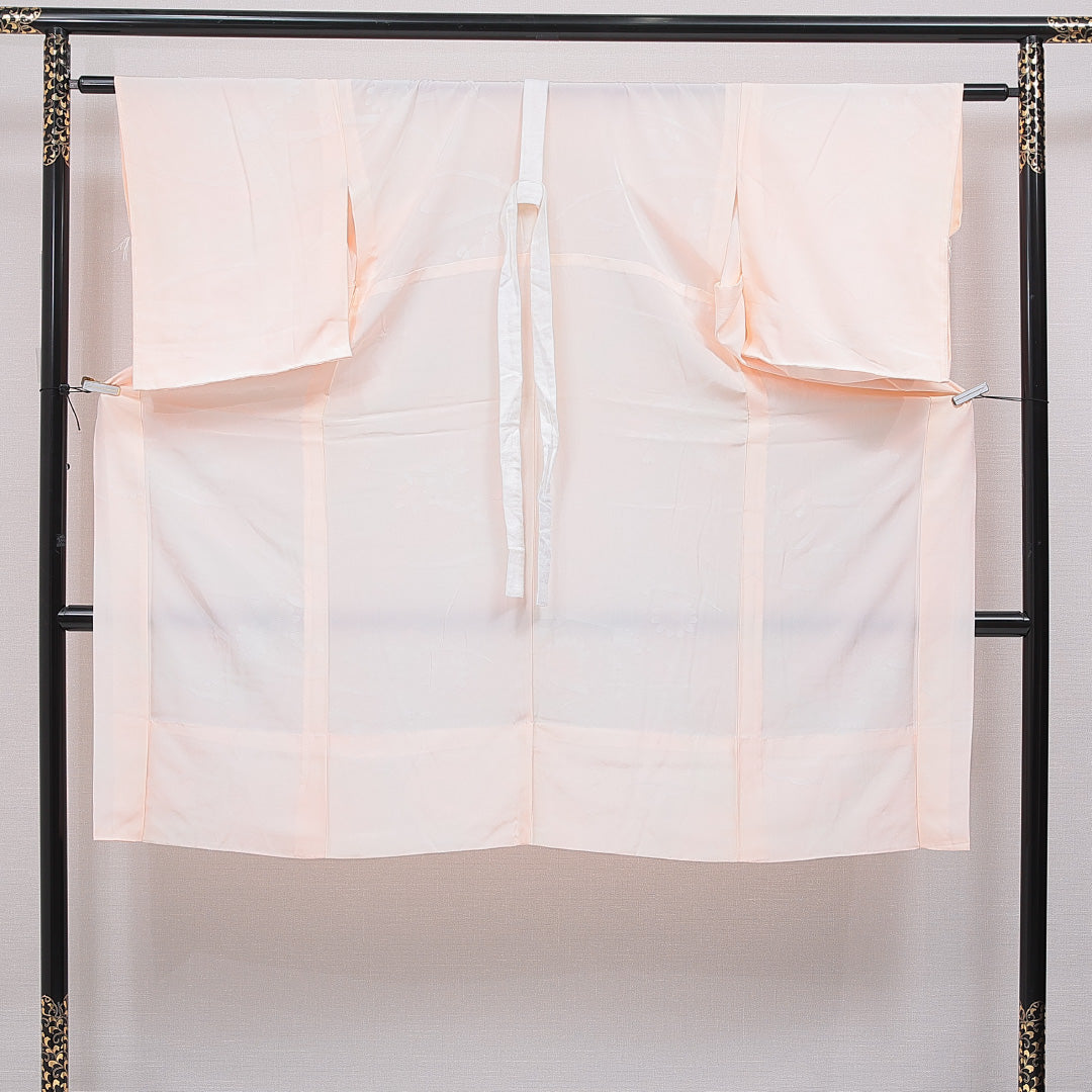長襦袢 無双袖 身丈125cm 裄丈61cm 正絹 Sランク Mサイズ ピンク系 RP 1239-16688