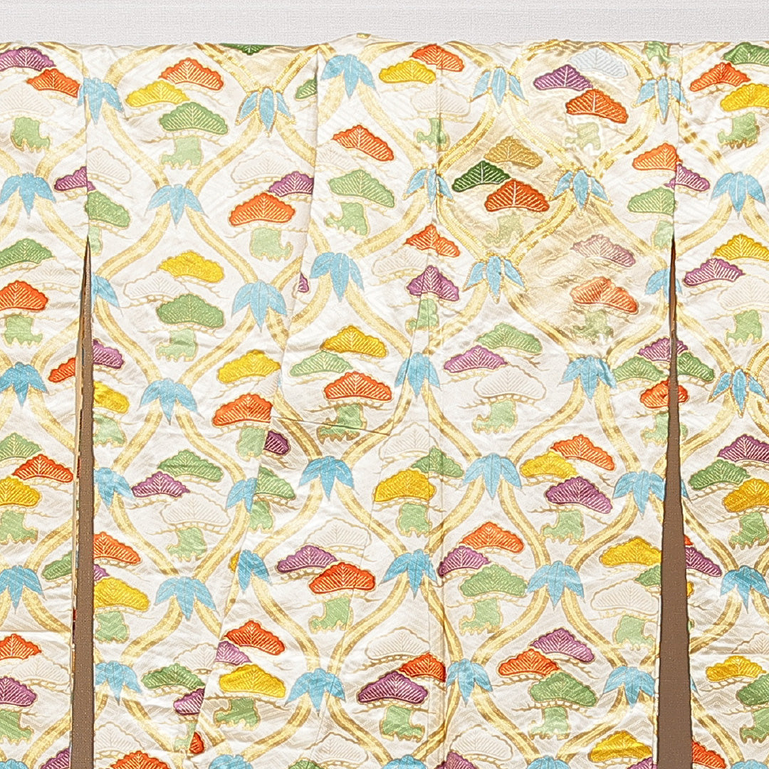 振袖 袷 身丈165cm 裄丈66cm セミフォーマル Sランク XLサイズ 正絹 広衿 笠松 金駒刺繍 1213-F0733