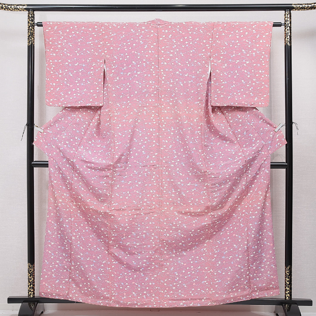 中古・リサイクル 小紋】 洗える着物 袷 身丈161cm 裄丈61cm
