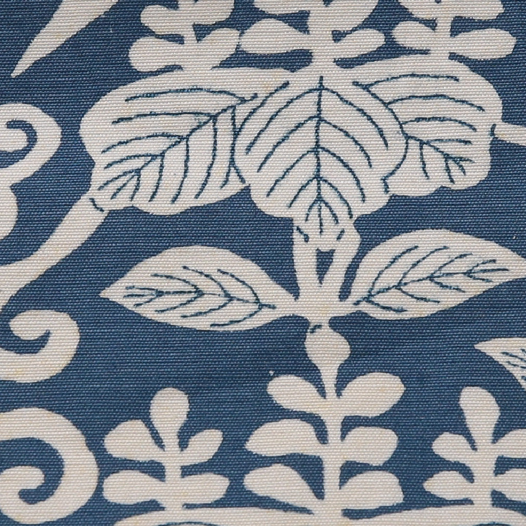 アンティーク 九寸名古屋帯（紬） 帯丈342cm カジュアル 名古屋仕立て 全通 Bランク 正絹 染め帯 桐 白系 青系 1224-03699