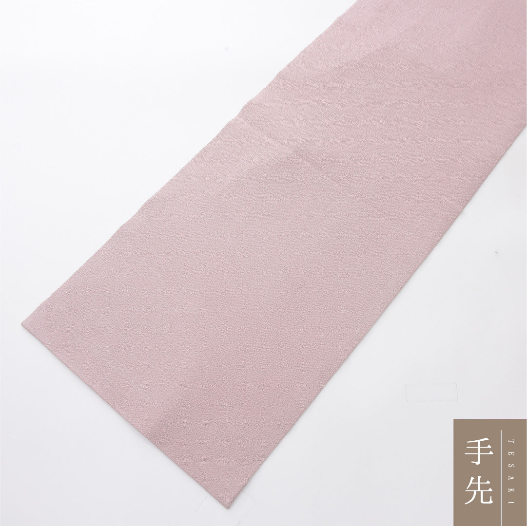 九寸名古屋帯 Aランク 帯丈364cm 正絹 ポイント柄 開き仕立て 染め インフォーマル ちりめん 植物柄 ピンク系 RP 1245-03968