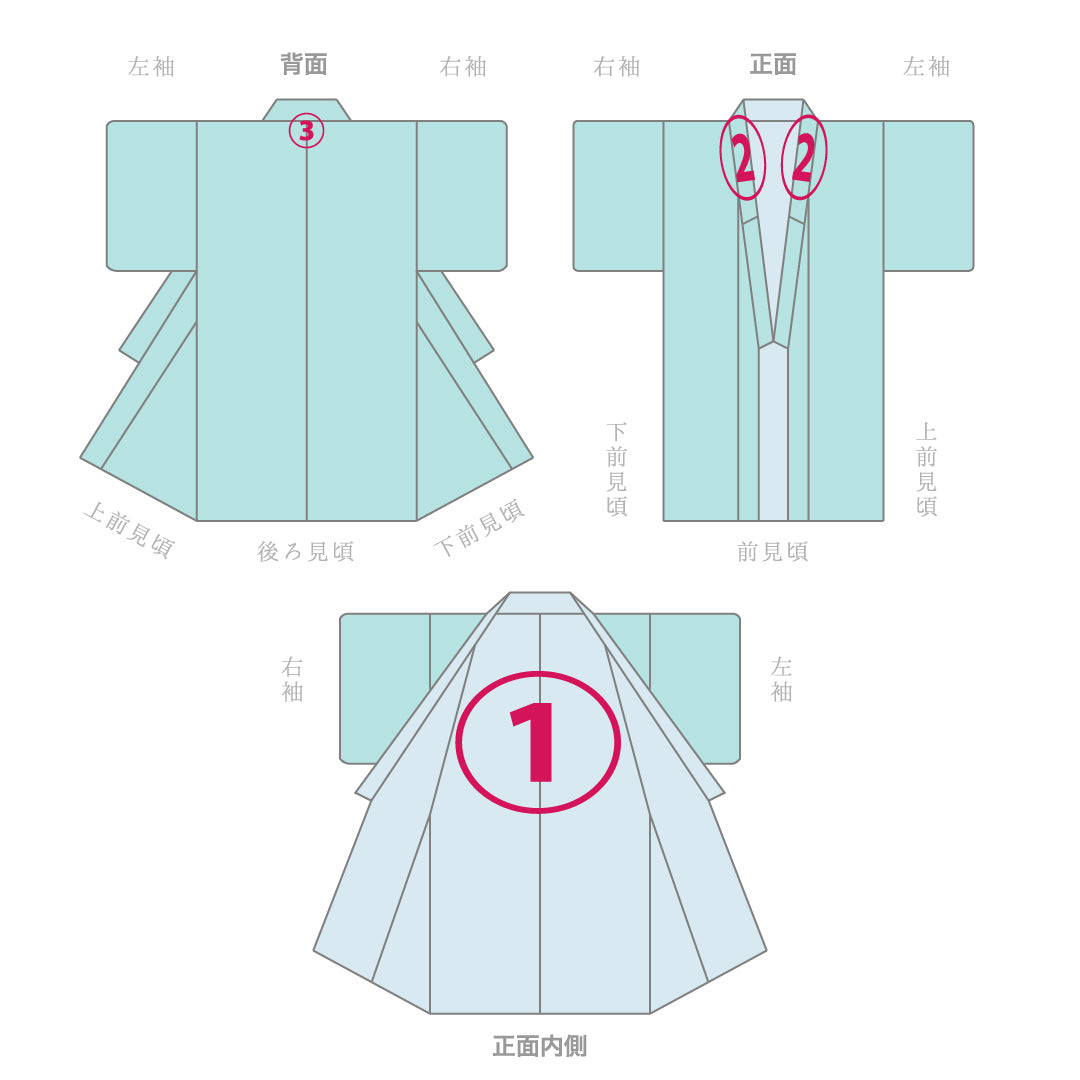 色無地 袷 身丈153cm 裄丈62cm 正絹 Aランク Sサイズ 広衿 一つ紋（丸に梅鉢） セミフォーマル 紋意匠 風景 紫系 1214-16901