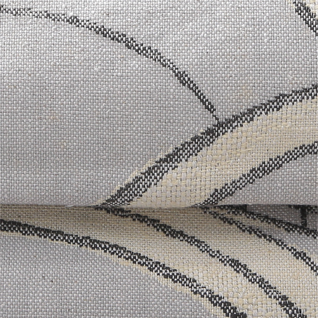 八寸名古屋帯（紬） 帯丈351cm カジュアル 松葉仕立て 六通 Cランク 正絹 創作柄 グレー系 1224-03901