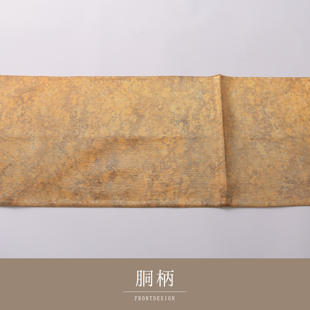 袋帯 帯丈428cm 正絹 六通 インフォーマル 抽象柄 朱系 1243-01941