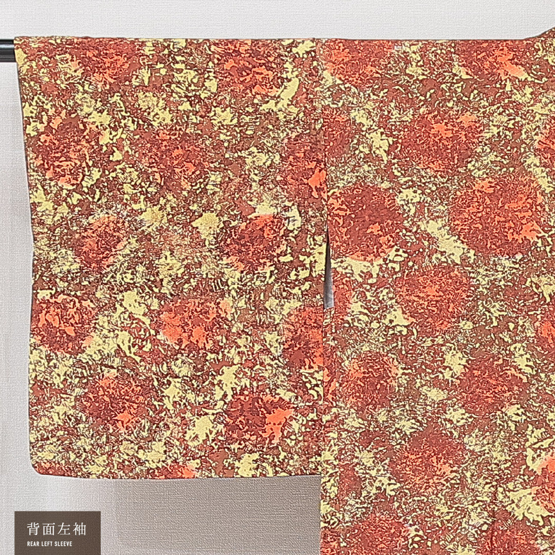 羽織 袷 身丈76cm 裄丈61cm 正絹 Sランク カジュアル Sサイズ 紐あり 創作柄 多色系 RP 1232-15272