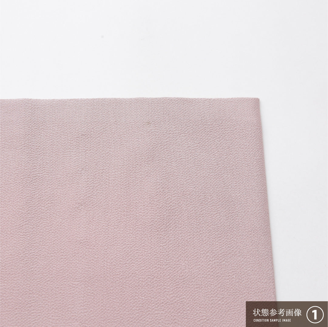 九寸名古屋帯 Aランク 帯丈364cm 正絹 ポイント柄 開き仕立て 染め インフォーマル ちりめん 植物柄 ピンク系 RP 1245-03968