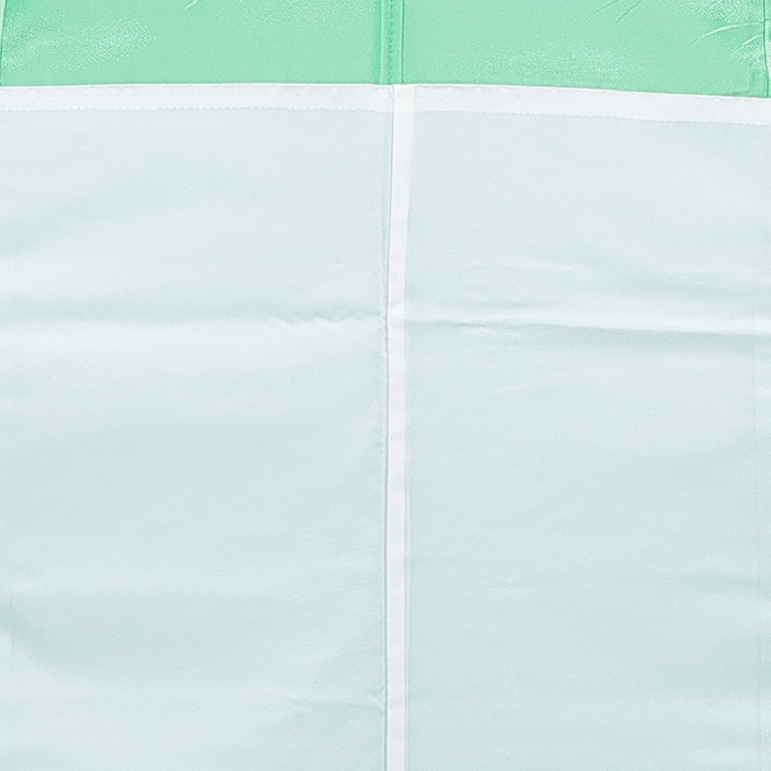 色無地 胴抜き 身丈157cm 裄丈63cm 正絹 Bランク Mサイズ バチ衿 インフォーマル 無地 緑系 1214-16225