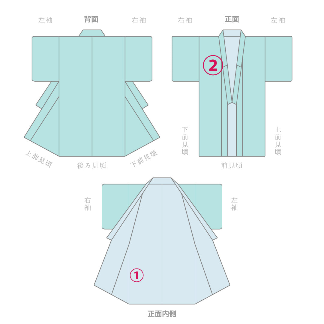 訪問着 袷 身丈159cm 裄丈65cm 正絹 Aランク Mサイズ 広衿 セミフォーマル 鶴 桜 緑系 1212-16892