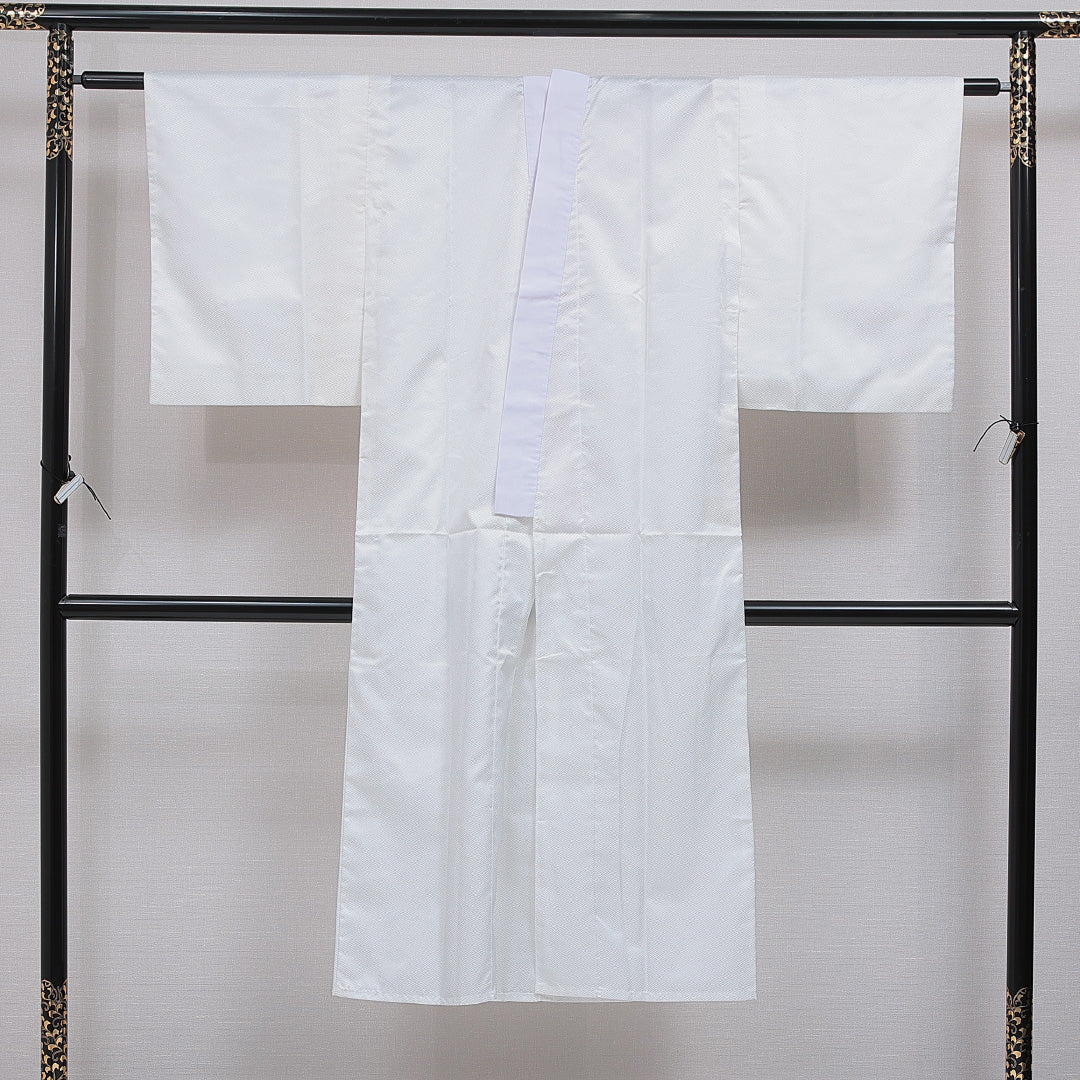 洗える着物 長襦袢 無双袖 身丈135cm 裄丈63cm ポリエステル Sランク XLサイズ 紗綾型 白系 RP 1239-16540