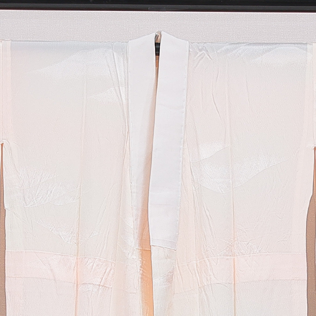 長襦袢 無双袖 身丈125cm 裄丈62cm 正絹 Sランク Mサイズ 山 ピンク系 RP 1239-16684