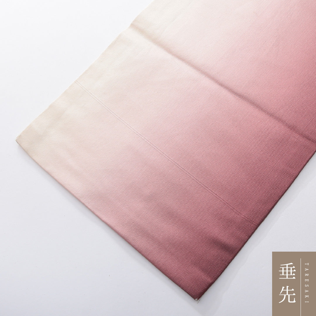 九寸名古屋帯 帯丈359cm 琳派 セミフォーマル 名古屋仕立て ポイント柄 Dランク 正絹 綴れ織 菊 ピンク系 グラデーション系 1224-03902