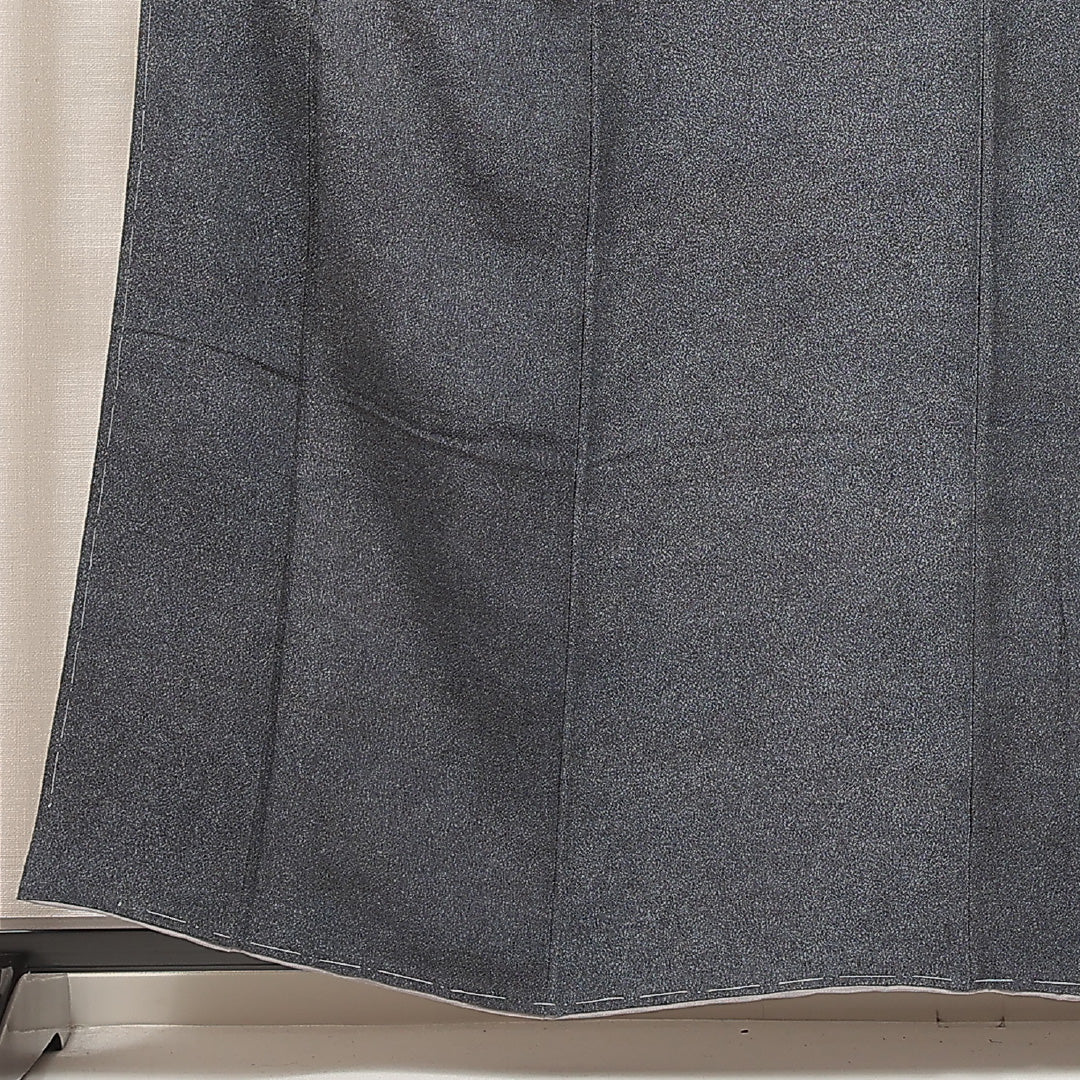 江戸小紋（鮫） 袷 身丈160cm 裄丈62cm 正絹 Sランク Lサイズ 広衿 インフォーマル グレー系 1262-16927