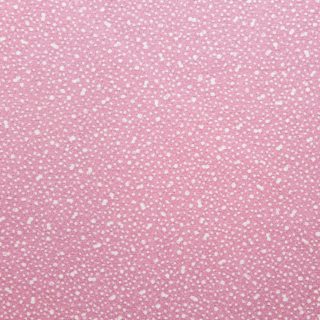 江戸小紋 洗える着物 袷 身丈163cm 裄丈63cm ポリエステル Cランク Lサイズ 広衿 一つ紋（五三桐） セミフォーマル 紋意匠 創作柄 ピンク系 1262-15825