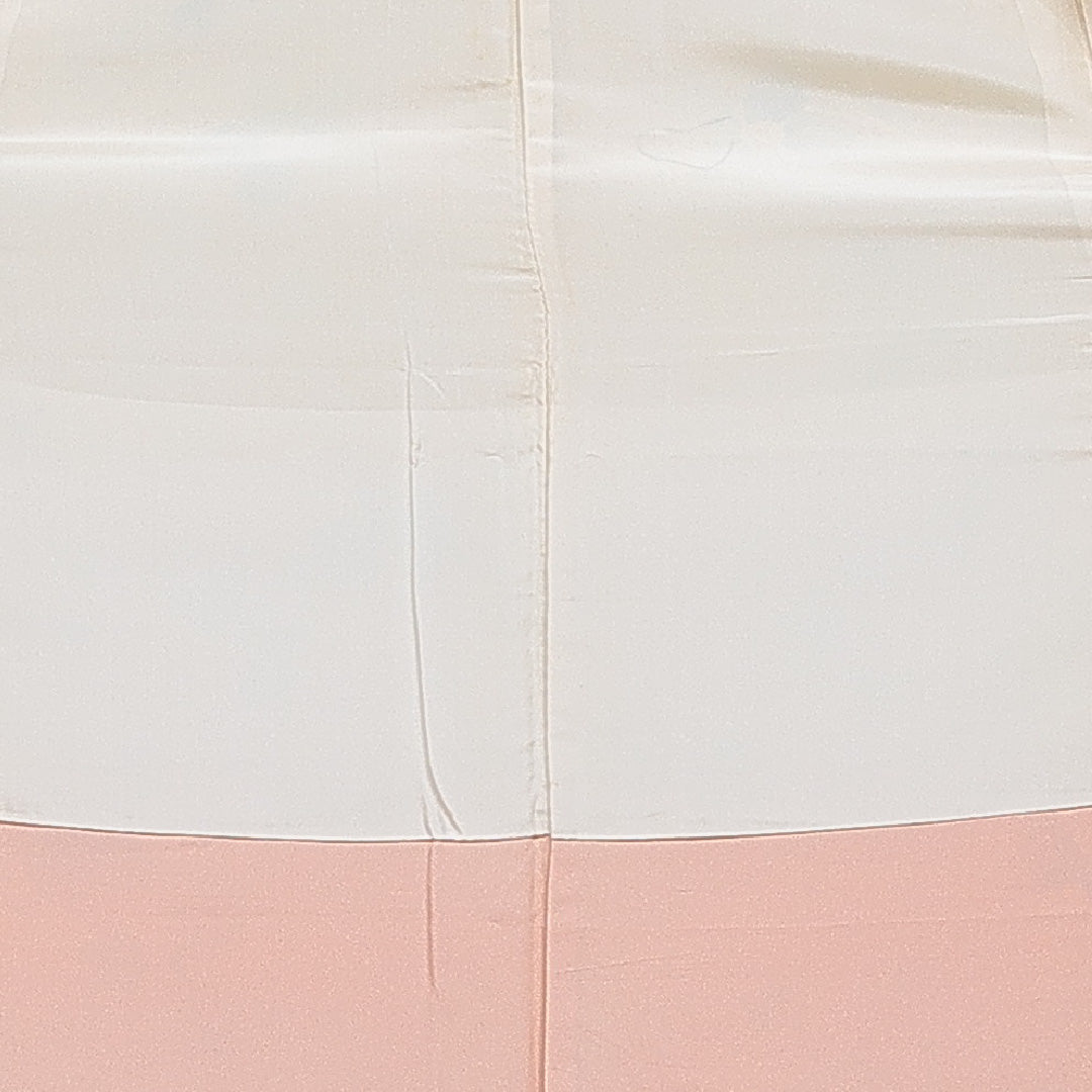 小紋 洗える着物 袷 身丈155cm 裄丈63cm ポリエステル Cランク Mサイズ 広衿 インフォーマル 花柄 朱系 1215-16116