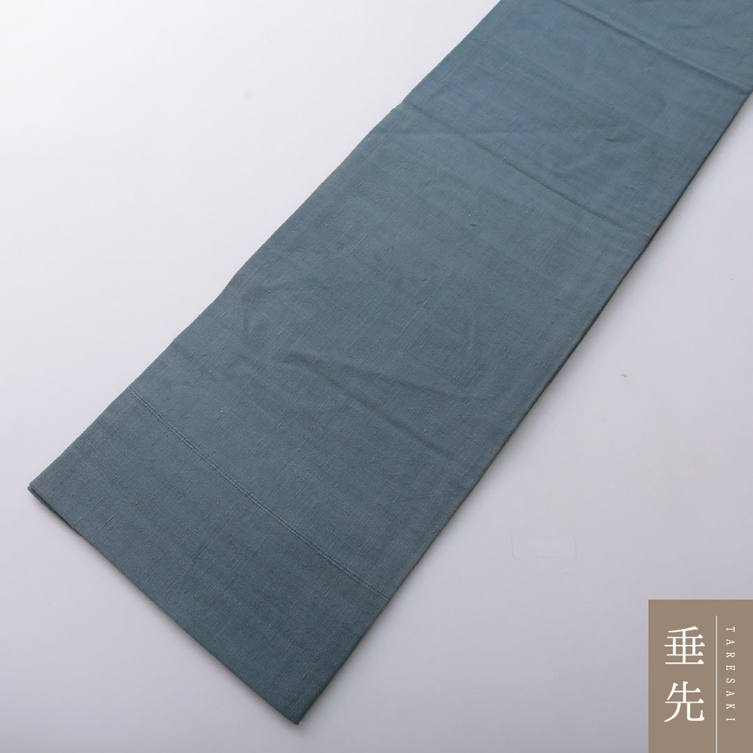 袋帯 帯丈456cm フォーマル ポイント柄 Bランク 正絹 汕頭刺繡 菊 青系 緑系 1223-02067