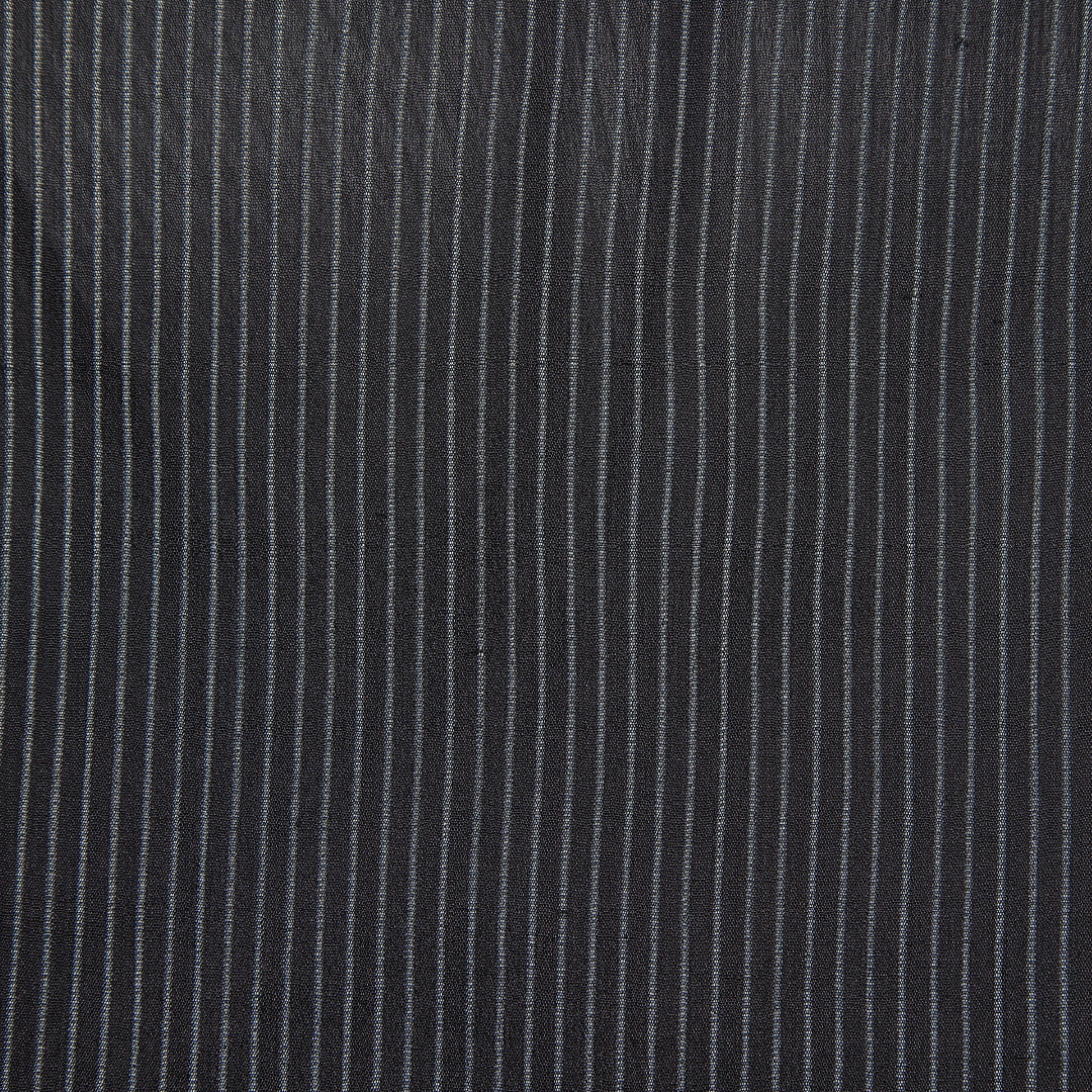 男着物 夏物 夏紬 身丈134cm 裄丈61cm 正絹 Aランク XSサイズ 棒衿 カジュアル 無地 黒系 1219-15346