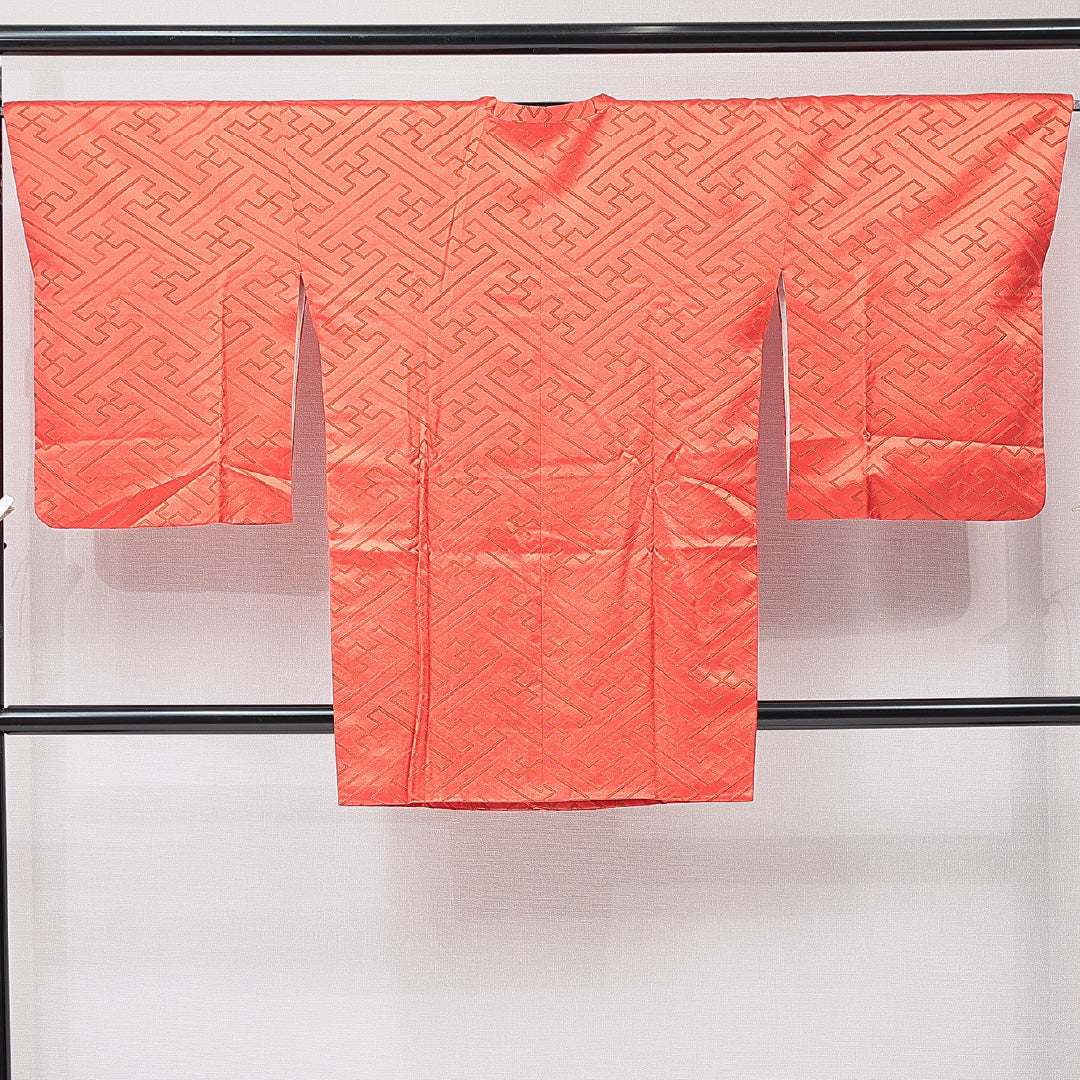 中古・リサイクル 道行コート】 袷 身丈90cm 裄丈67cm 正絹 Sランク M