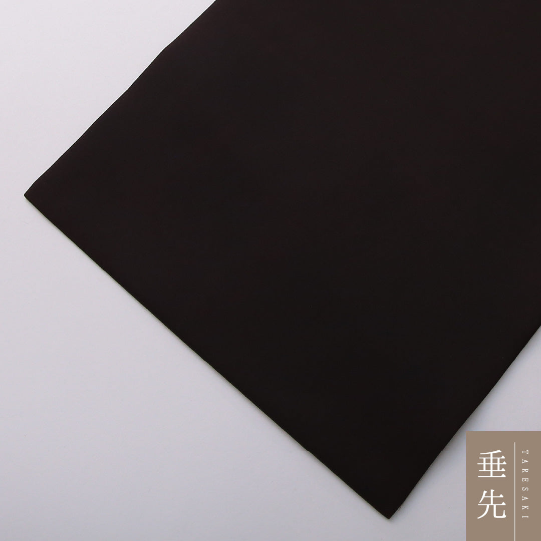 九寸名古屋帯 Aランク 帯丈382cm 正絹 ポイント柄 名古屋仕立て 染め インフォーマル 塩瀬 牡丹 茶に近い黒系 M4 1245-03547