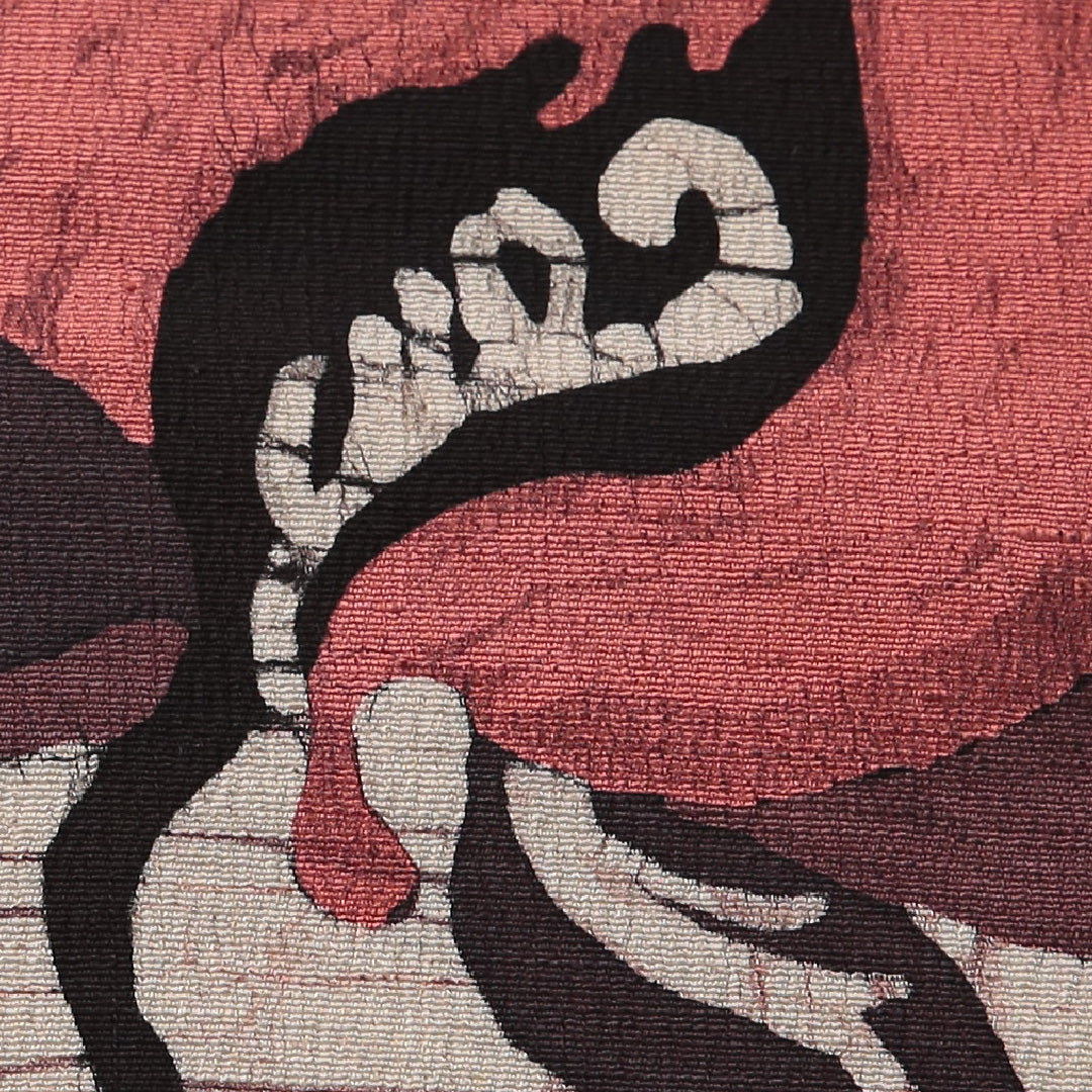 九寸名古屋帯 帯丈362cm カジュアル 名古屋仕立て ポイント柄 Sランク 正絹 染め帯 創作柄 紫系 1224-03508