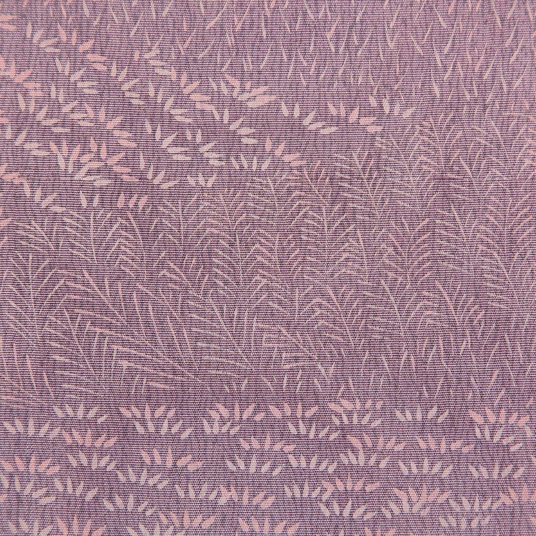 小紋 袷 身丈153cm 裄丈62cm 正絹 Aランク Sサイズ 広衿 一つ紋 セミフォーマル 落款 ピンク系 1215-15867