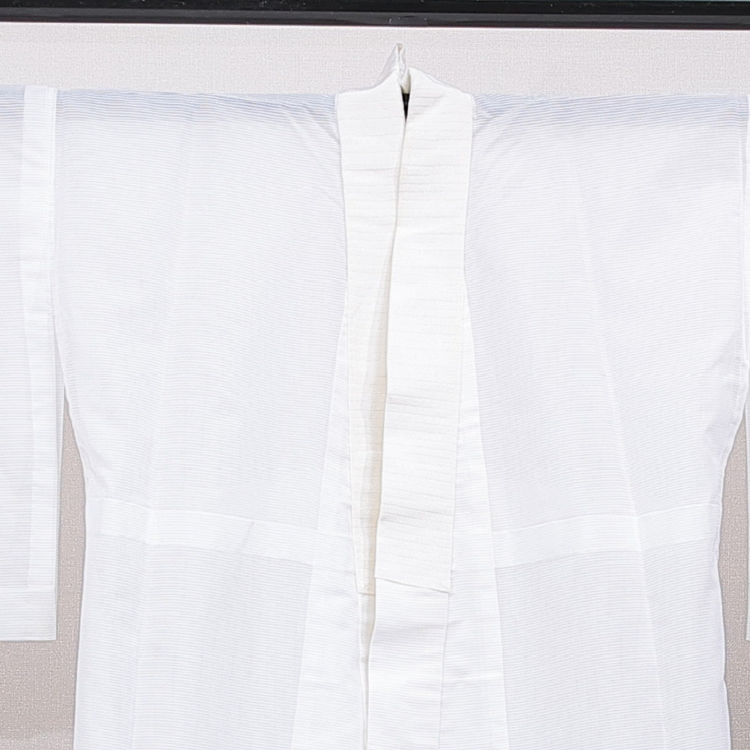 長襦袢 袷 身丈132cm 裄丈65cm 正絹 Sランク XLサイズ 無地 白系 RP 1239-15416