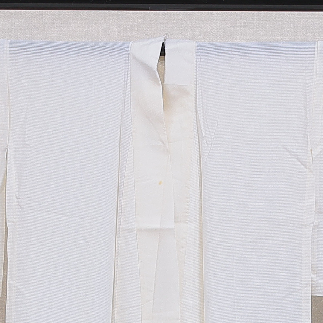 長襦袢 単衣 身丈126cm 裄丈62cm 正絹 Cランク Mサイズ 無地 クリーム系 HP 1239-16470