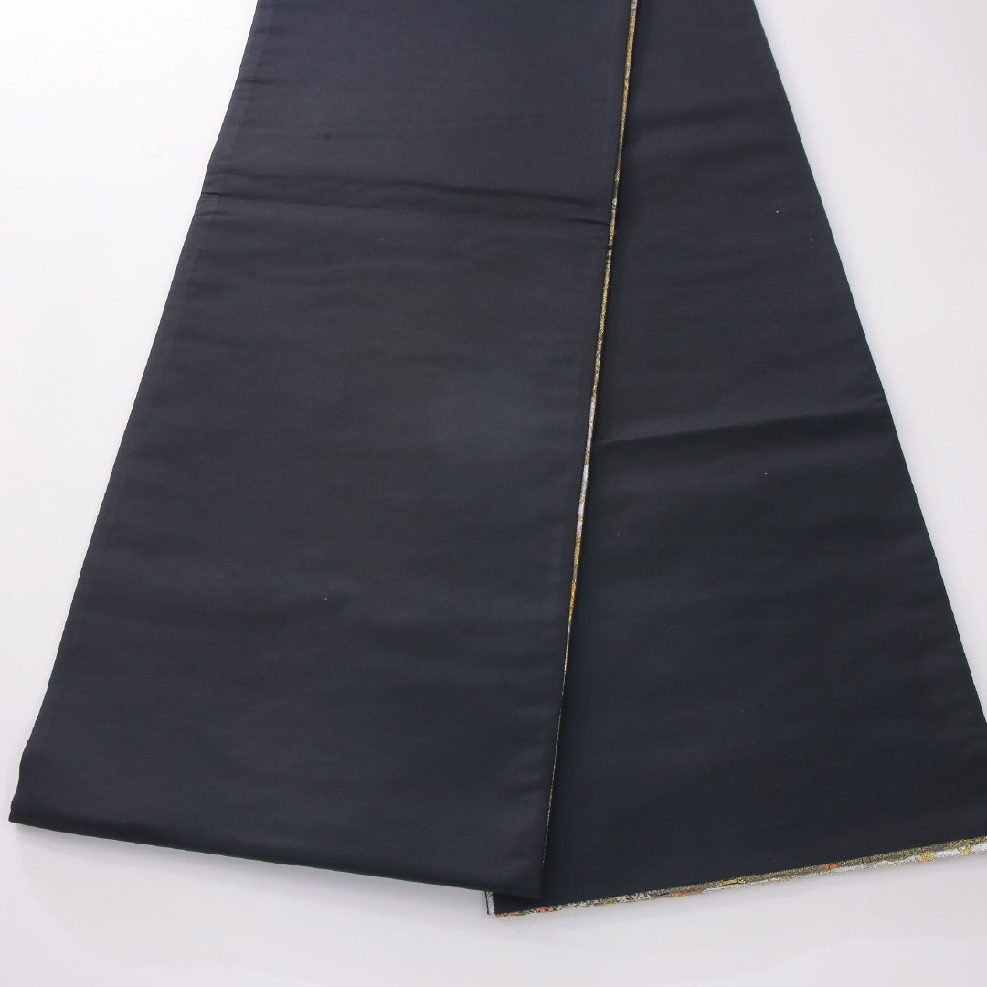 袋帯 帯丈450cm 正絹 六通 式図物語 フォーマル 平安絵巻 吉祥文様 金系 銀系 1243-02267