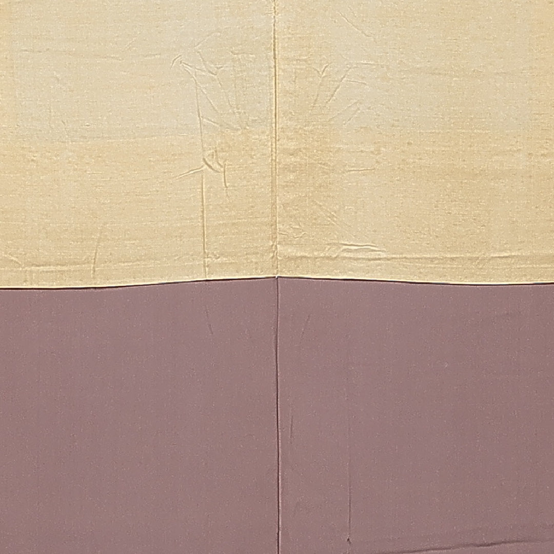 小紋 袷 身丈157cm 裄丈62cm 正絹 Cランク インフォーマル 広衿 Mサイズ 菊 ピンク系 LP 1221-15514