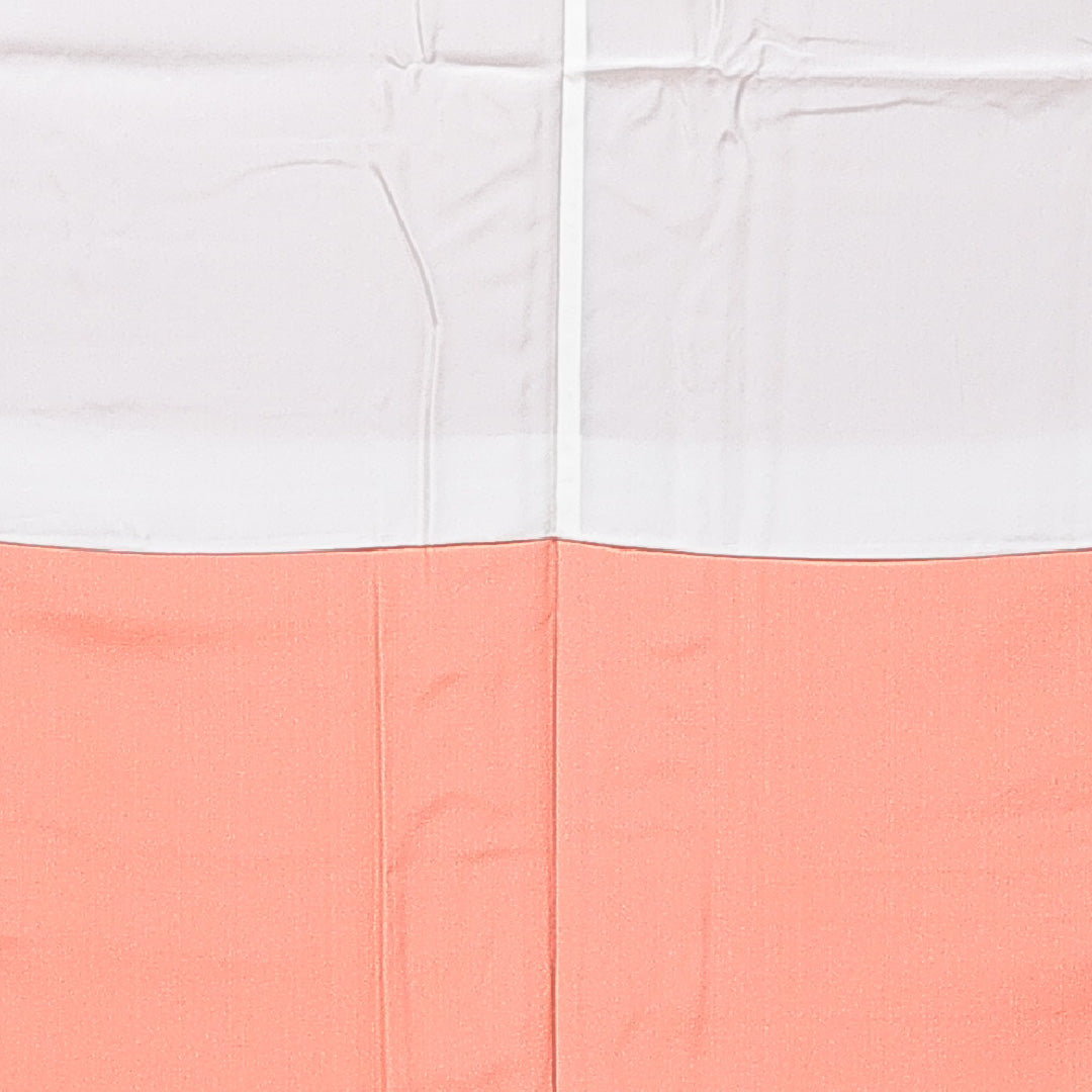 新古品 色無地 袷 身丈169cm 裄丈67cm 正絹 Nランク XLサイズ 広衿 一つ紋（丸に上がり藤） セミフォーマル 無地 作家物 落款 証紙 しつけ糸 朱系 ピンク系 1214-15113