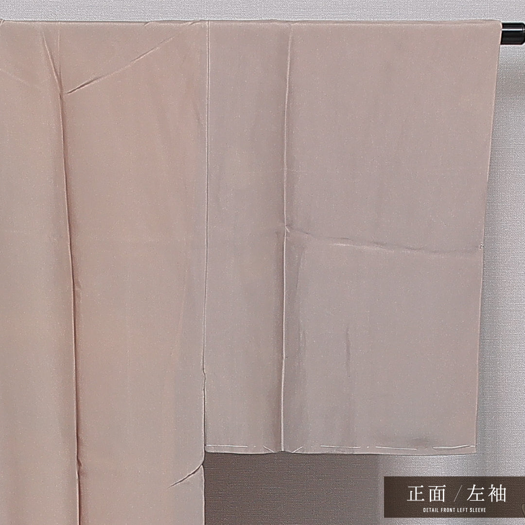 長襦袢 男性用 無双袖 身丈132cm 裄丈68cm 正絹 Aランク Sサイズ 落款 山 松 ベージュ系 RP 1241-16501
