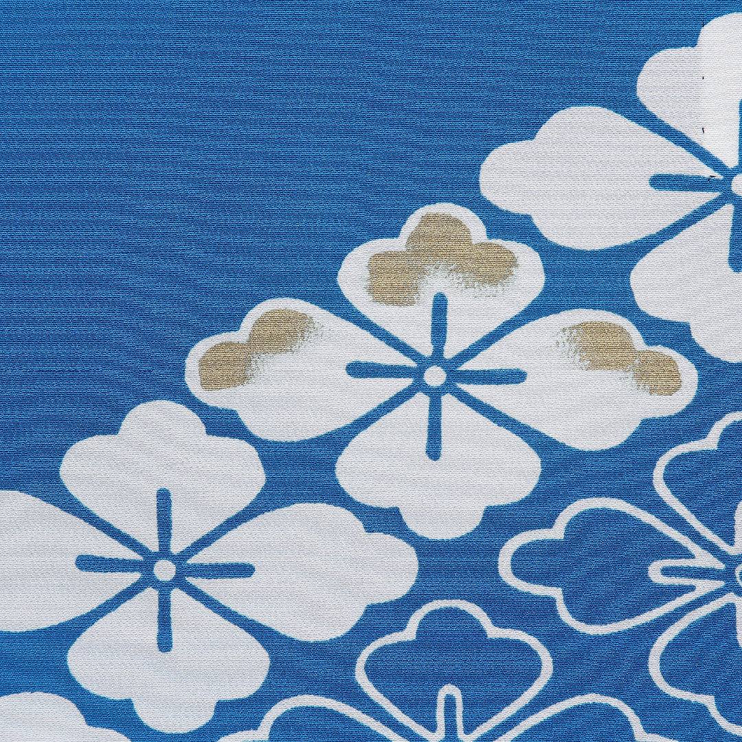 付下げ 洗える着物 胴抜き 身丈154cm 裄丈64cm ポリエステル Aランク Sサイズ バチ衿 インフォーマル 花菱 青系 1261-16323