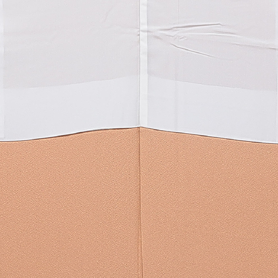 訪問着 身丈155cm 裄丈62cm 正絹 Sランク Mサイズ 広衿 一つ紋（五三桐） セミフォーマル 吉祥文様 刺繍 茶系 1212-15491