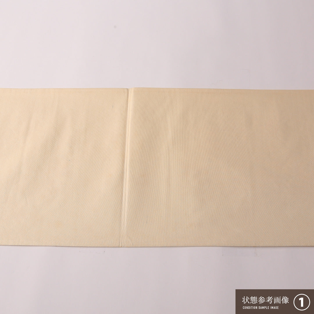 袋帯 帯丈420cm 正絹 六通 フォーマル 唐華 古典柄 グレー系 水色系 1243-01762