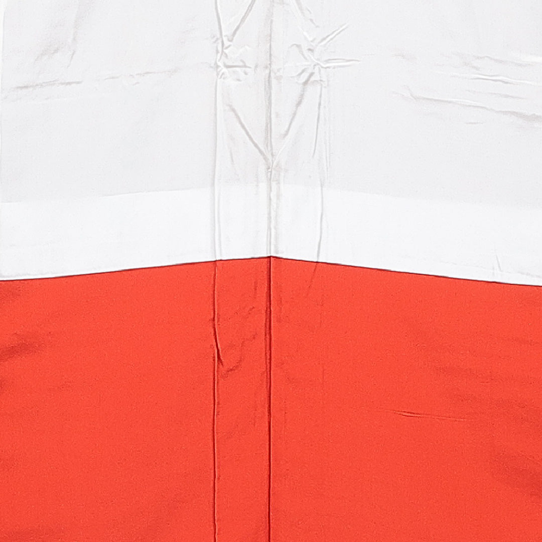 小紋 袷 身丈156cm 裄丈62cm 正絹 Dランク Mサイズ 広衿 インフォーマル ちりめん 多色系 朱系 1215-16665