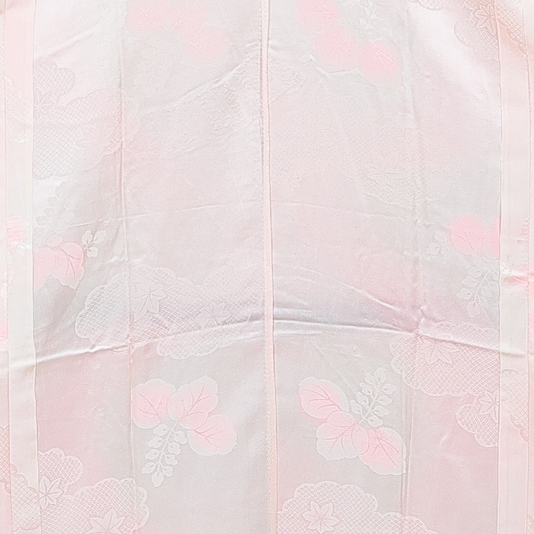 振袖用 長襦袢 袷 身丈132cm 裄丈63cm 正絹 Cランク XLサイズ 桐 ピンク系 LP 1240-15429