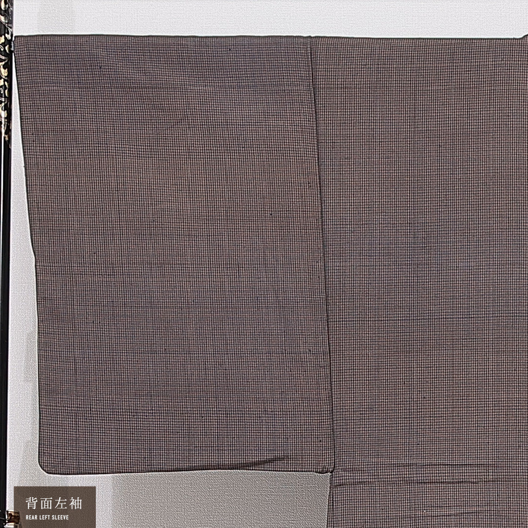 羽織 男性用 袷 身丈91cm 裄丈67cm 正絹 Cランク カジュアル Sサイズ 無地 茶系 LP 1235-15450