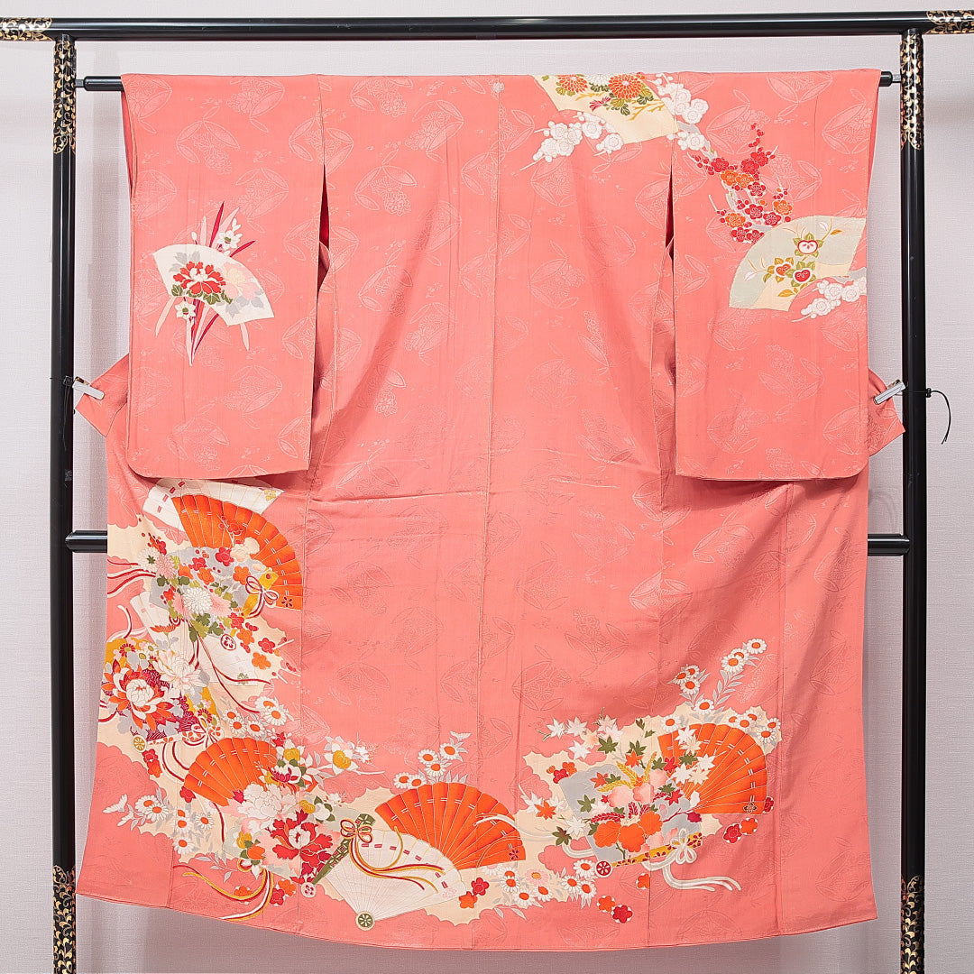 アンティーク 訪問着】 袷 身丈151cm 裄丈63cm 正絹 Cランク Sサイズ