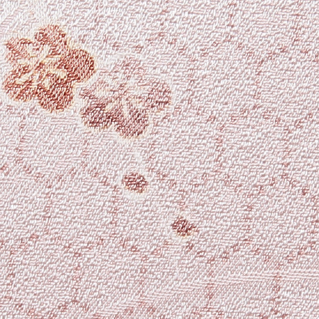 小紋 洗える着物 袷 身丈158cm 裄丈64cm ポリエステル Sランク Mサイズ 広衿 インフォーマル 亀甲 梅 ピンク系 1215-15800