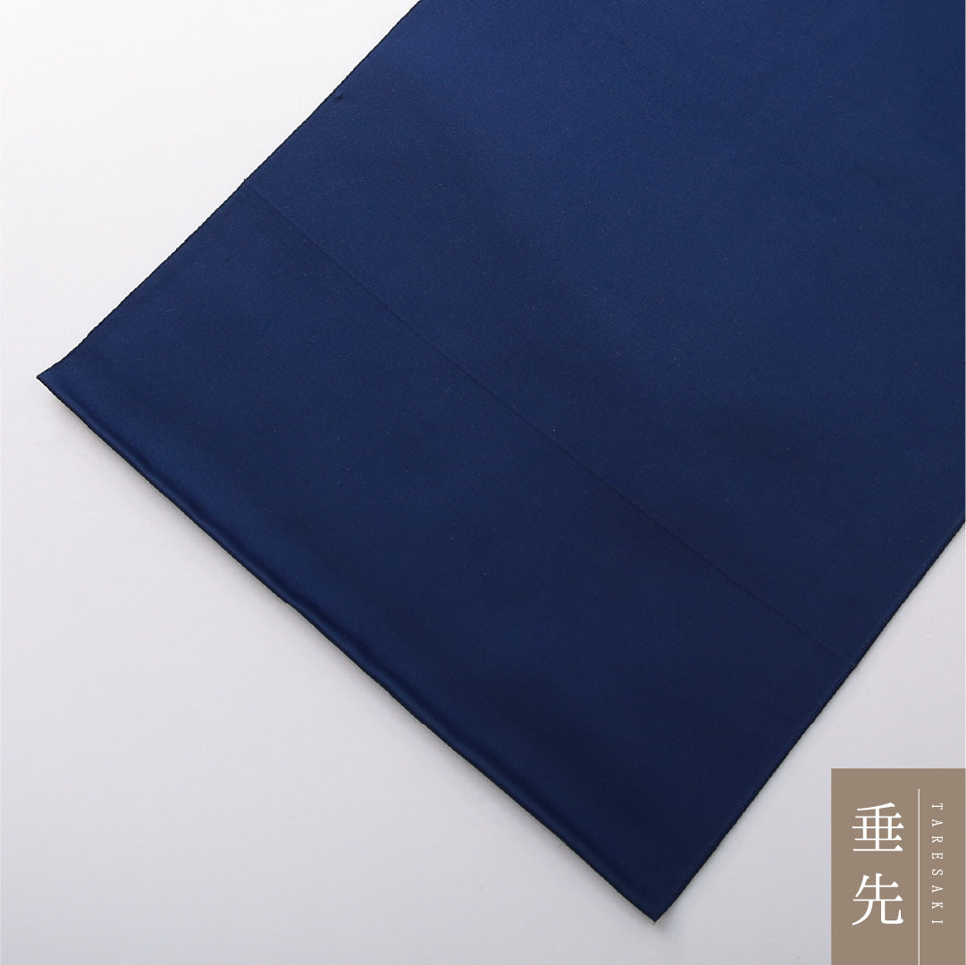 八寸名古屋帯 帯丈366cm セミフォーマル 松葉仕立て ポイント柄 Aランク 正絹 扇 牡丹 青系 1224-03727