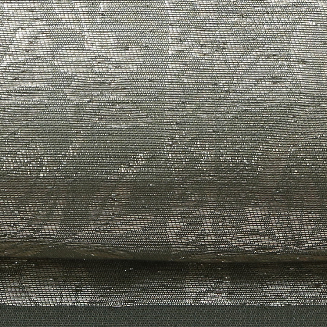 袋帯 帯丈432cm 正絹 六通 帯芯なし セミフォーマル 鹿野苑 仏教美術 緑系 1243-02129