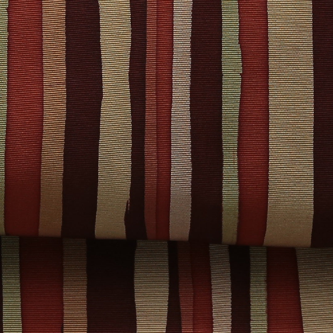 九寸名古屋帯 帯丈360cm カジュアル 名古屋仕立て 全通 Cランク 正絹 染め帯 縞 多色系 1224-03568